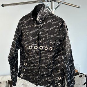FIORUCCI LOGO TRACK JACKET - SIZE XS - BLACK